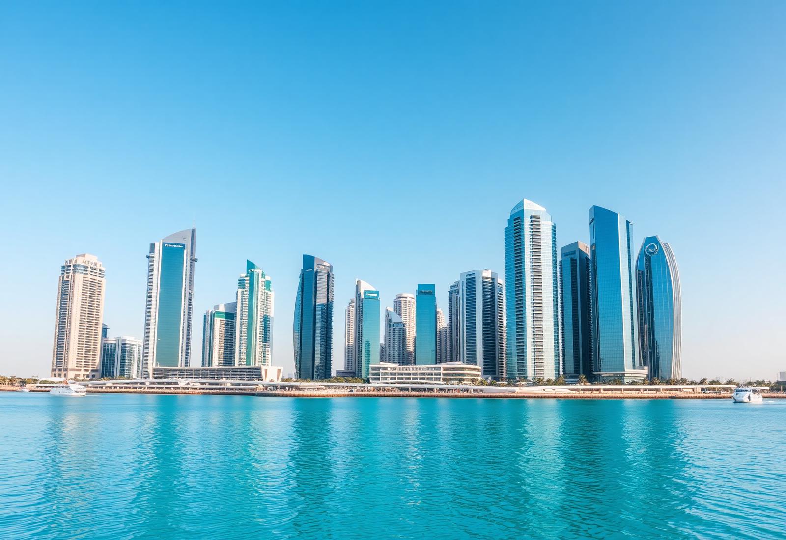 Dubai night skyline